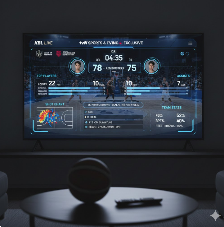 KBL 데이터 그래픽 화면 KBL 데이터 그래픽 화면