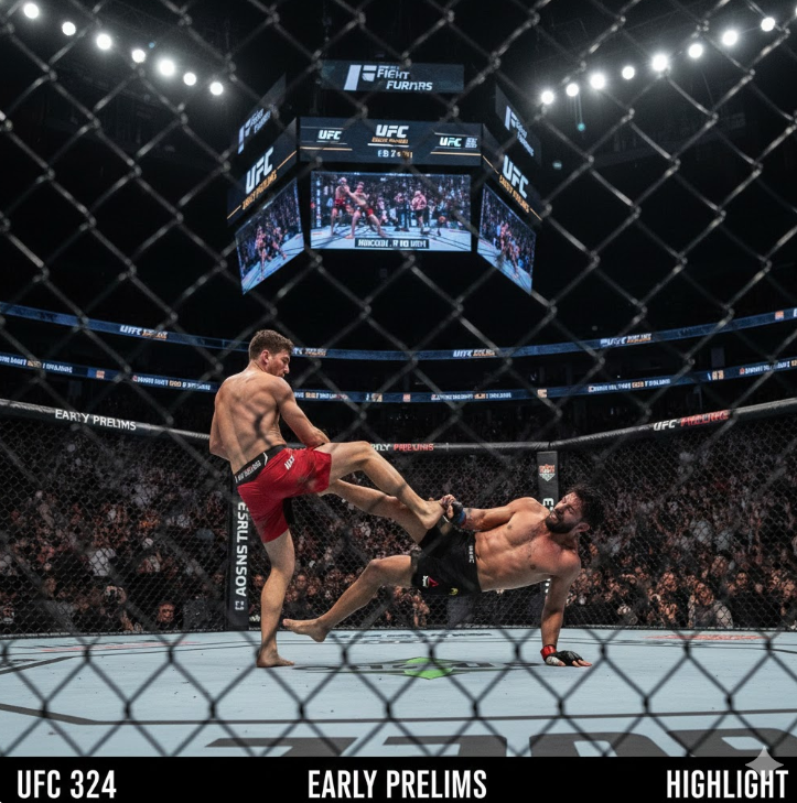 UFC 신예 파이터 KO 장면