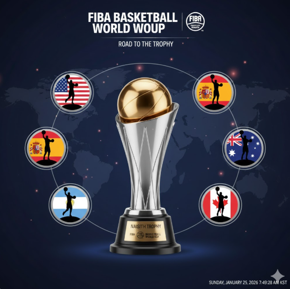 명칭과 유래: 트로피의 이름은 농구의 창시자인 제임스 네이스미스 박사를 기리기 위해 명명되었으며, 1967년 대회부터 우승국에 수여되기 시작했습니다. 명칭과 유래: 트로피의 이름은 농구의 창시자인 제임스 네이스미스 박사를 기리기 위해 명명되었으며, 1967년 대회부터 우승국에 수여되기 시작했습니다.