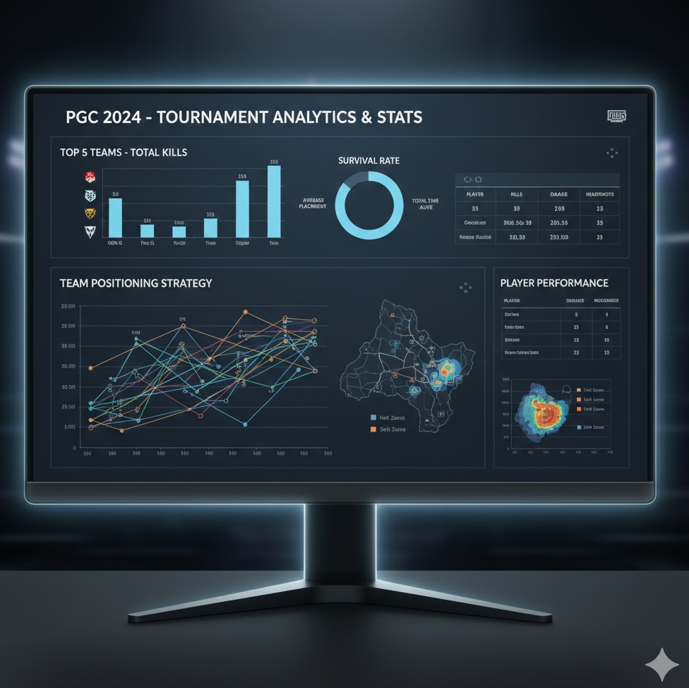 배그 프로 경기 결과 분석 차트 이미지