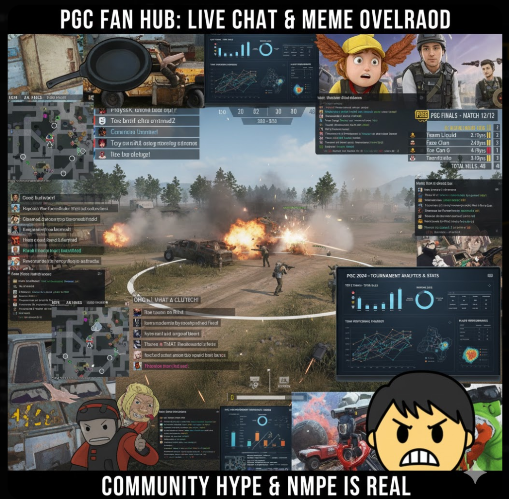 PGC 중계 팬 커뮤니티 콜라주 이미지