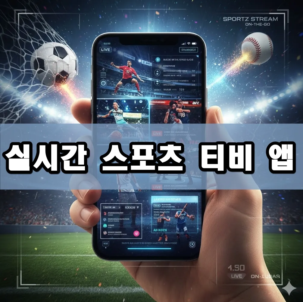 실시간 스포츠 티비 앱 표지