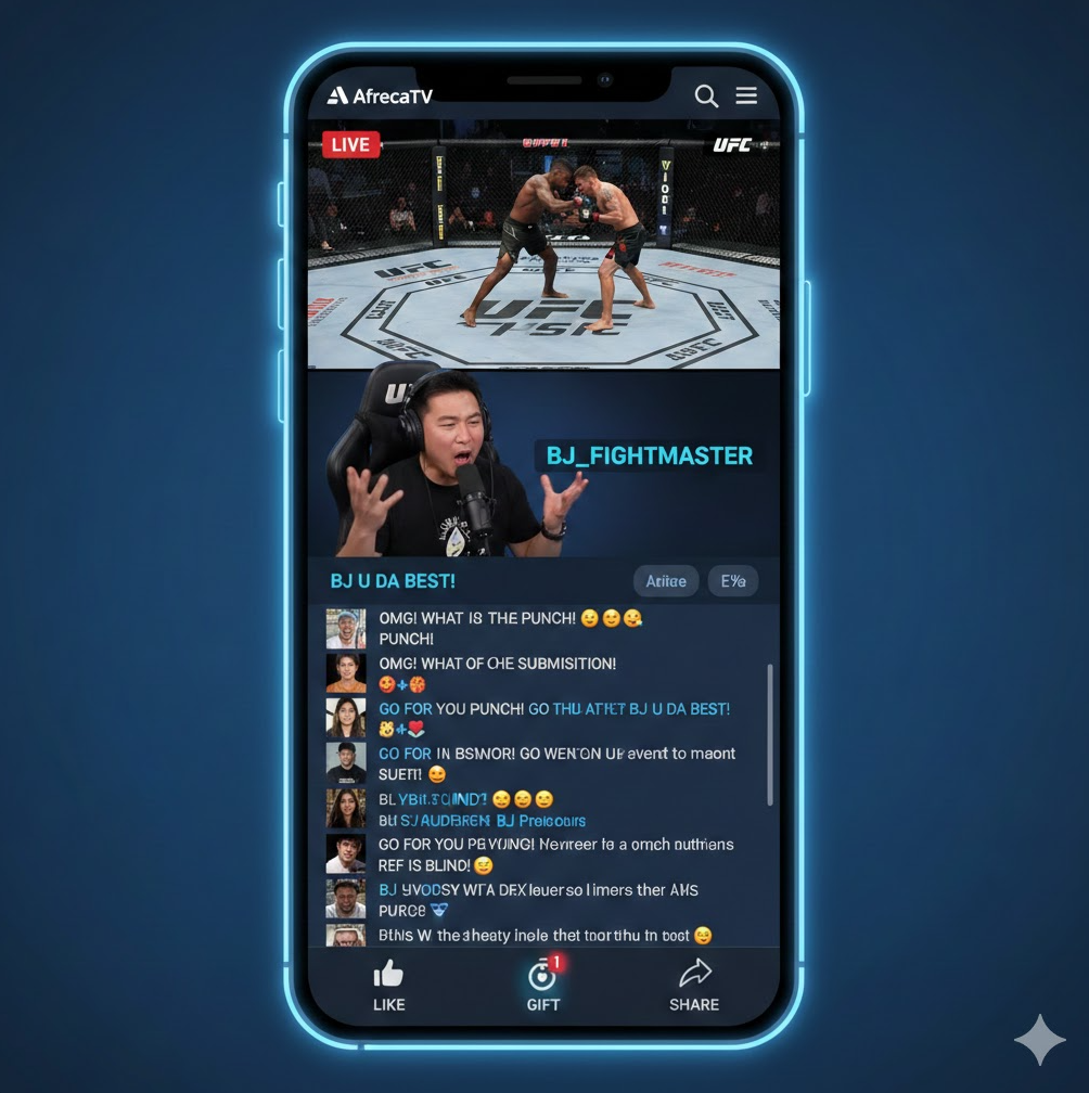 아프리카TV는 BJ들의 개성 넘치는 편파중계와 실시간 채팅을 통해 팬들이 직접 참여하는 양방향 콘텐츠를 제공하며 아드레날린을 극대화합니다.