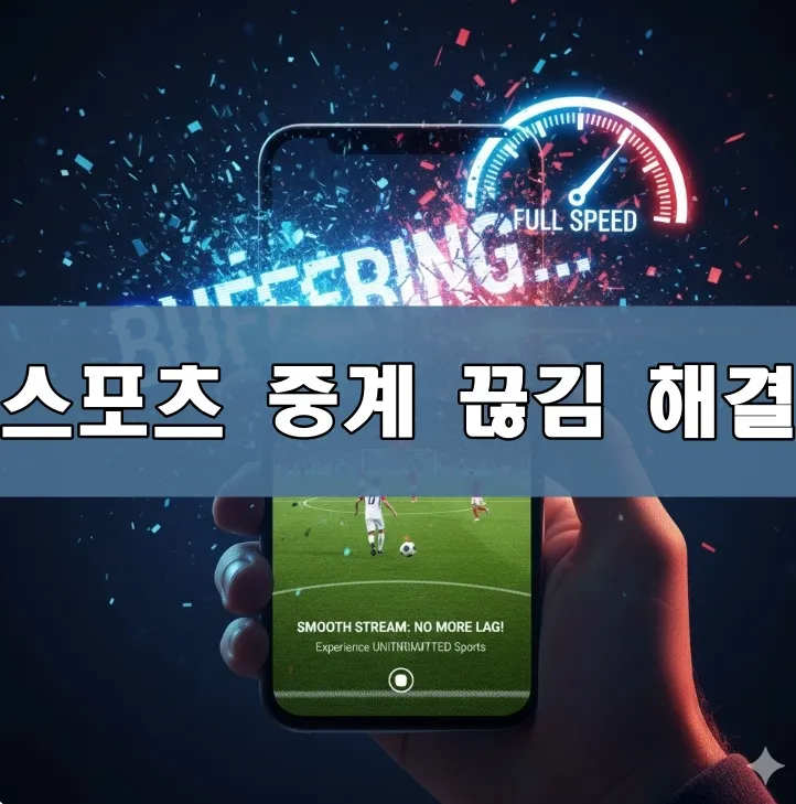 스포츠 중계 끊김 해결 표지 스포츠 중계 끊김 해결 표지